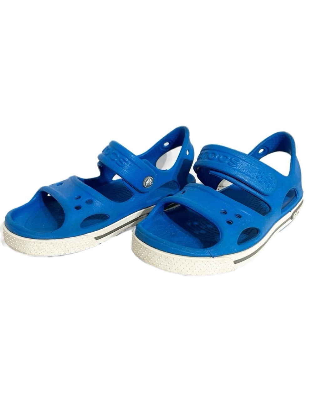 Crocs Open Toe Slingback Slip On Sandal Shoes Bright Lightweight Flexible Blue 💙